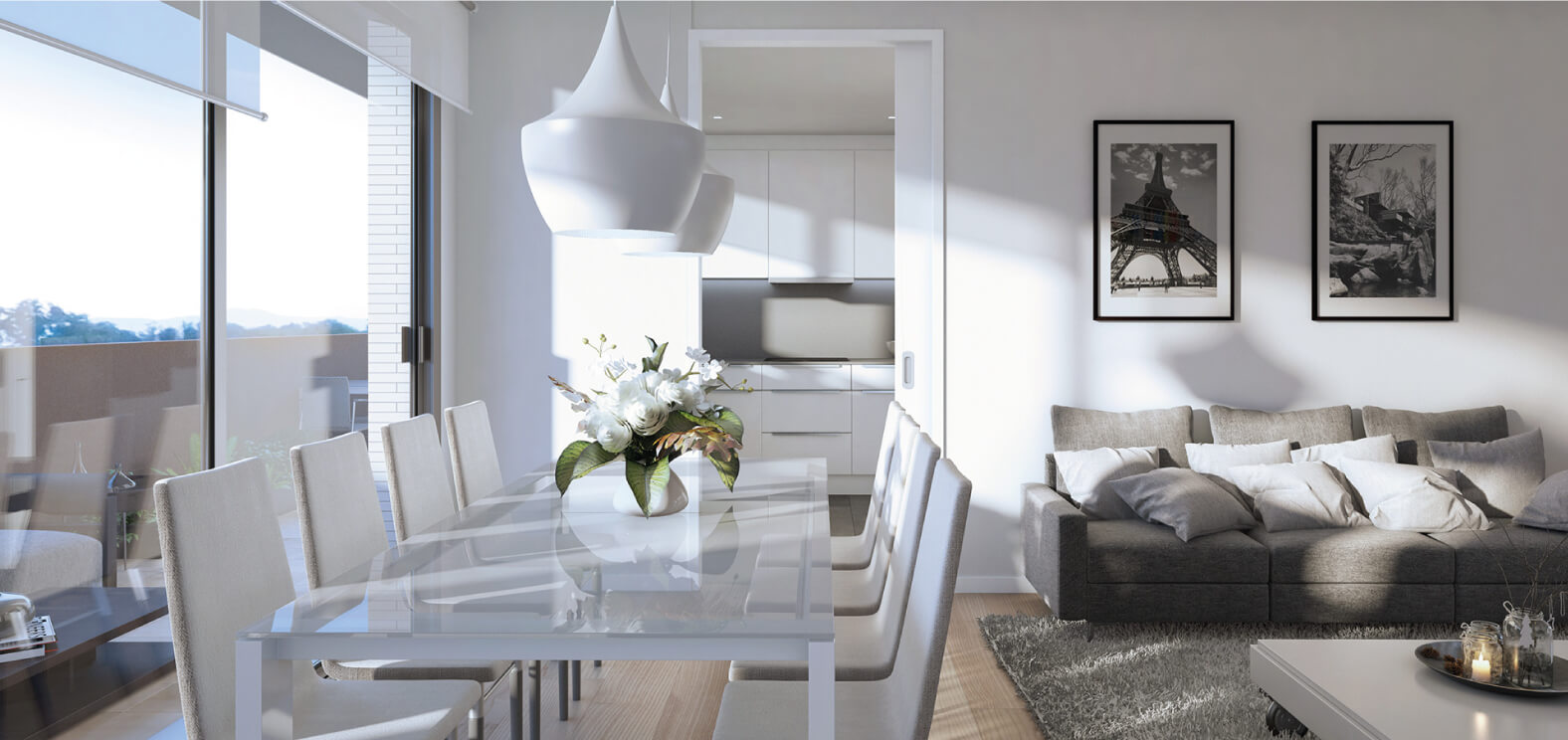 Ampli menjador amb sortida a la terrassa - Sinaclo - Residencial Can Draper
