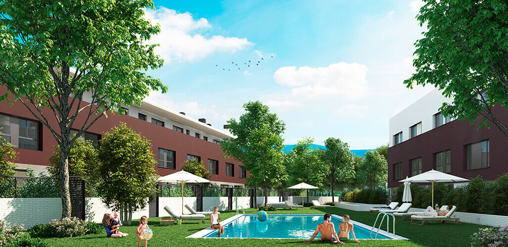 Espectaculars zones comuns amb piscina i jardí privat -Can Draper - Sinaclo